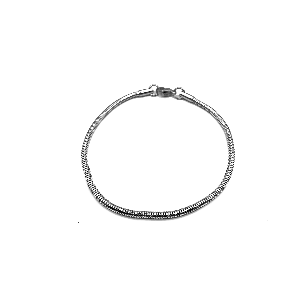 Slim Minimal Silver 2mm Bracelet - Ordinarify